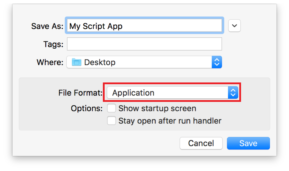 run script on mac