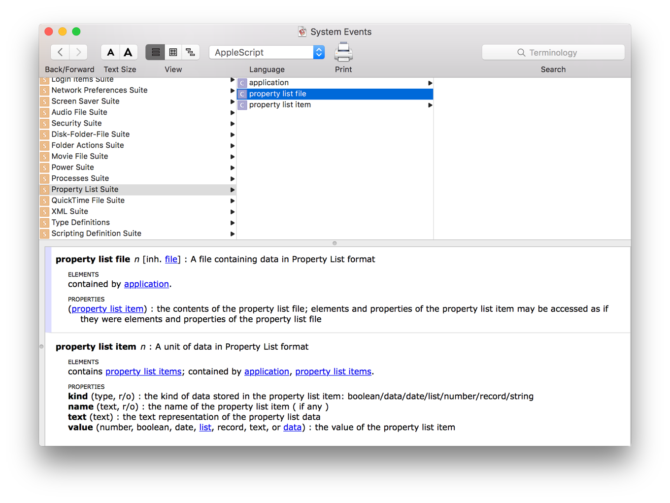 mac dictionary file extract content