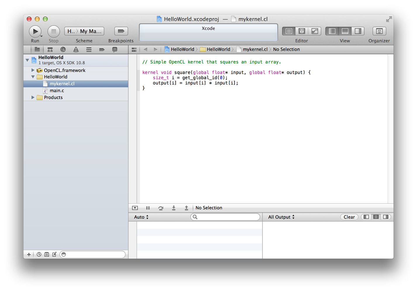 opencl xcode tutorial