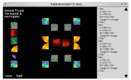 A QuickTime movie with sprites as draggable tiles