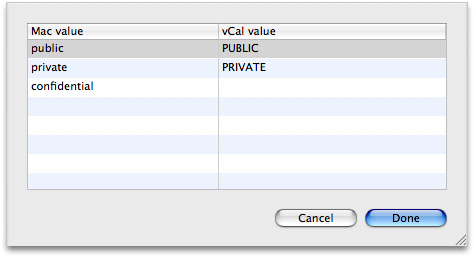 Enumerated More button sheet