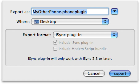 Exporting plug-ins