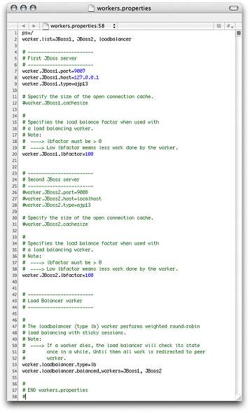 The workers.properties file in /etc/httpd