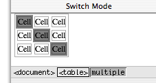 Selecting noncontiguous multiple cells