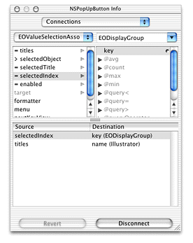 Bind selectedIndex attribute of association to display group key