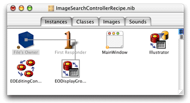 Bind File’s Owner controllerDisplayGroup outlet