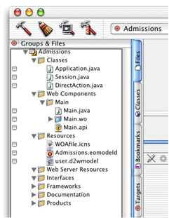 The default groups and files