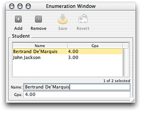 Revised enumeration window