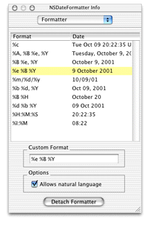 Choose a formatter for the FirstContact column