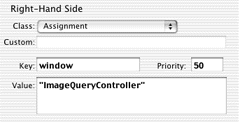 Right-hand side class of type Assignment