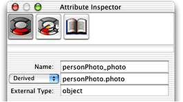 A flattened attribute in the Attribute Inspector