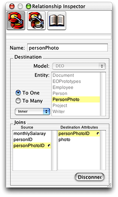 Using the Relationship Inspector to build a relationship