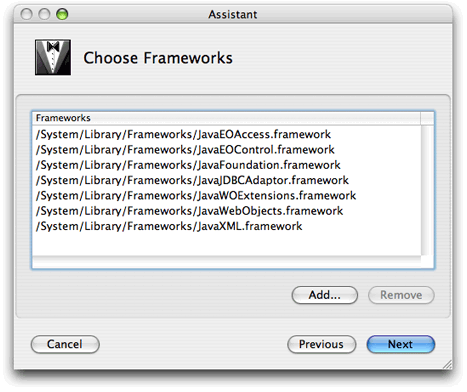 Choosing frameworks