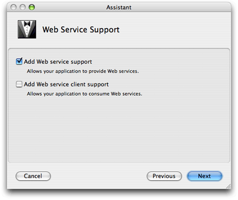 Adding web service support