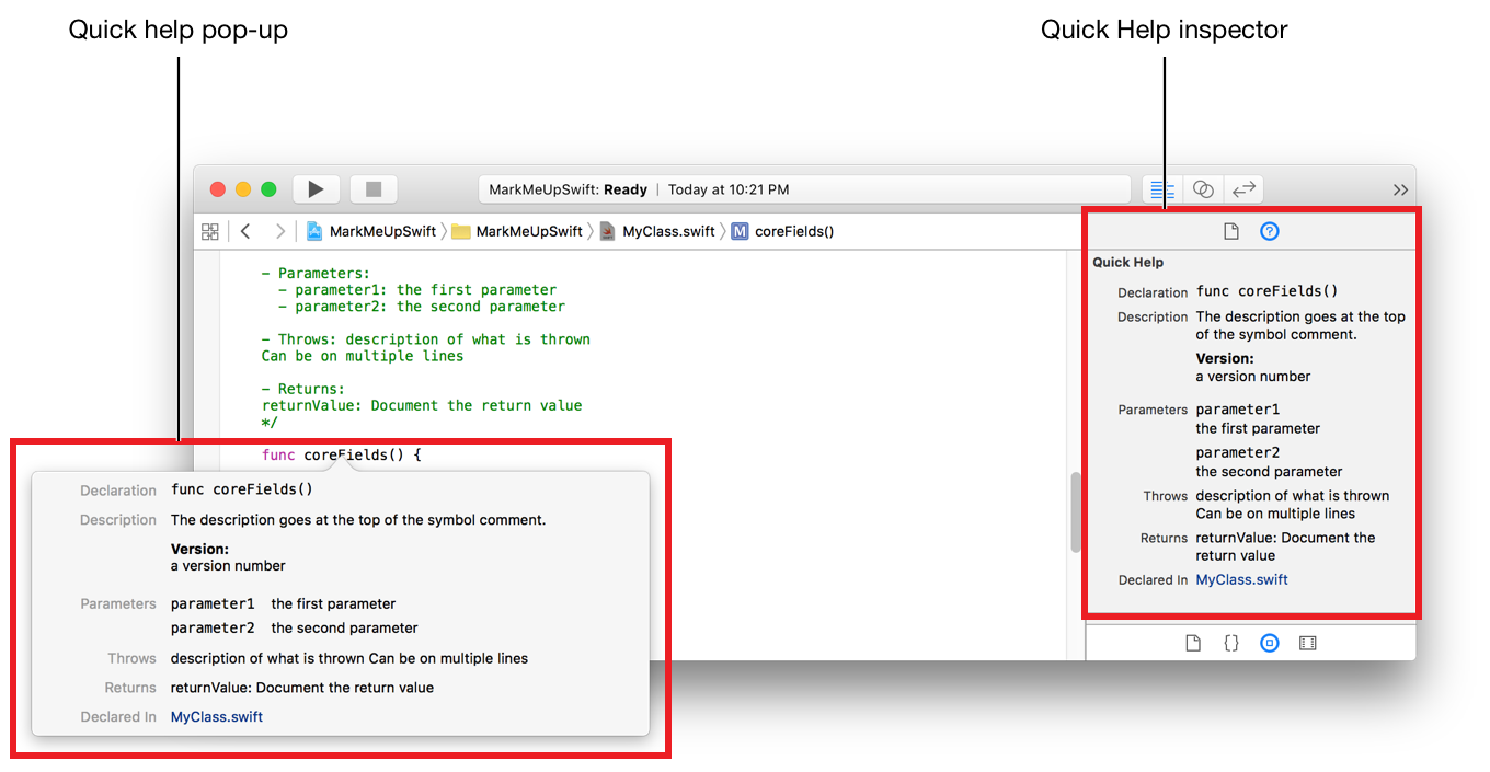 Markup Formatting Reference: Formatting Quick Help