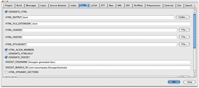 Configuring Doxygen