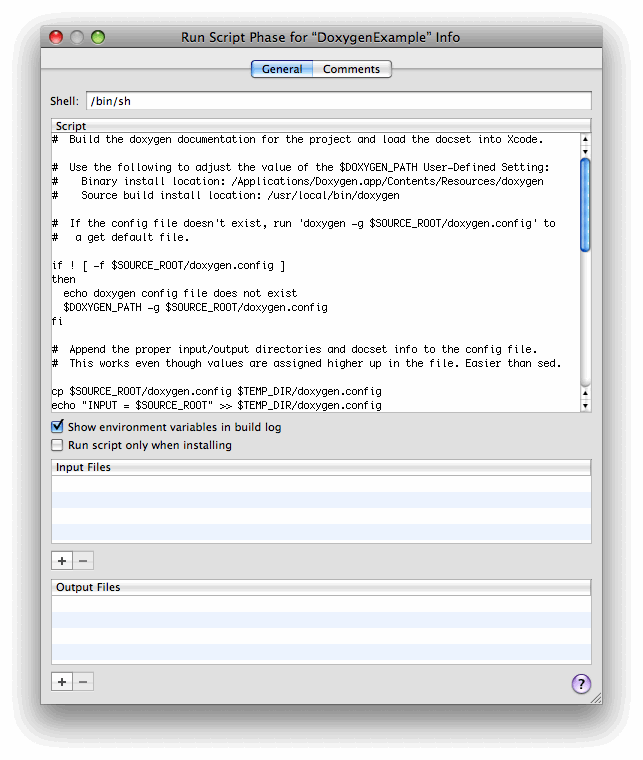Type or Paste the Script into the Script Phase Window