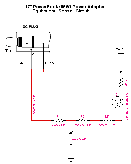 65W adapter sense circuit