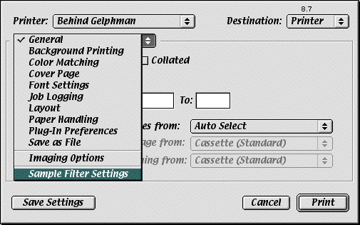 Print Dialog