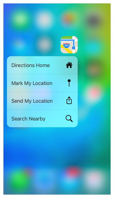 Quick Actions as you 3D Touch