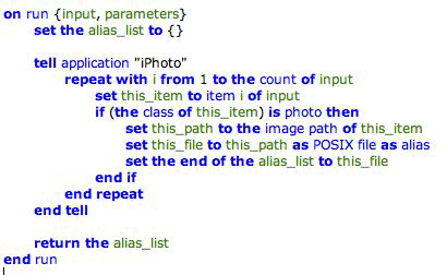 A typical conversion script