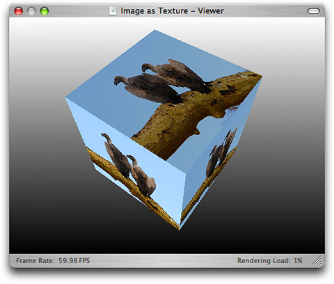 Using an image as a texture for a cube