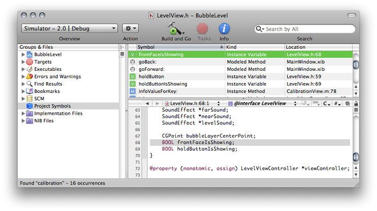 Viewing symbols in your project