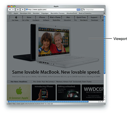Safari on desktop viewport