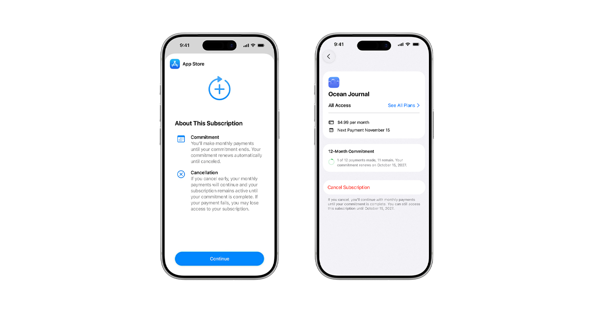 Now Available: Monthly Subscriptions with a 12-Month Commitment - Latest News - Apple Developer