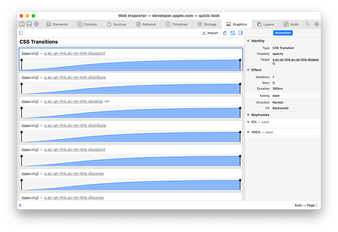 ios safari devtools