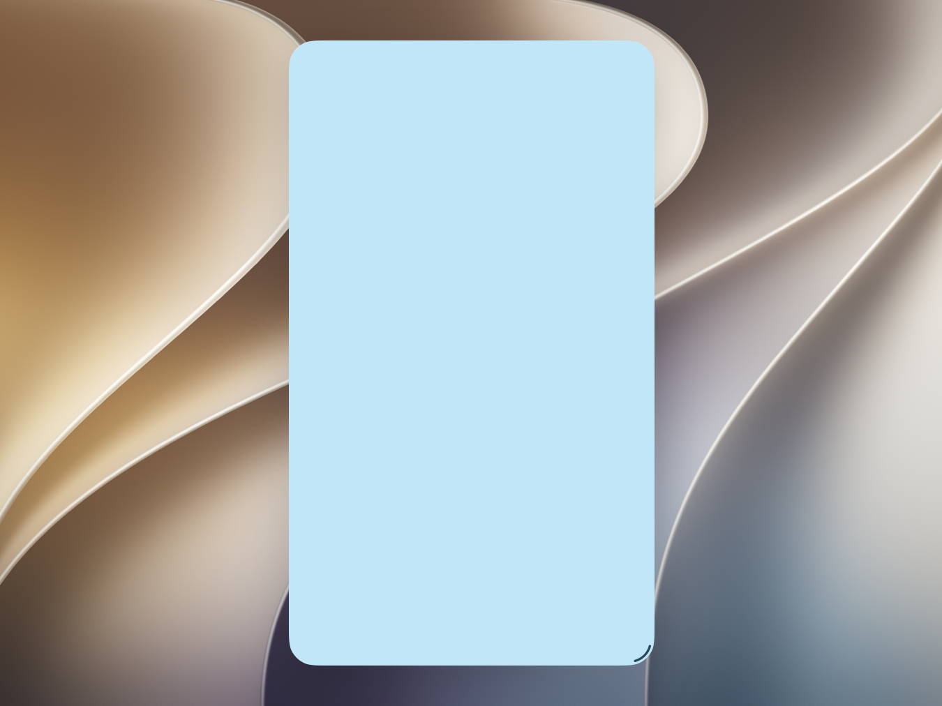 An illustration of an iPad in landscape orientation with an empty app window in the center of the screen. The window is narrow and tall, and occupies roughly half of the screen.