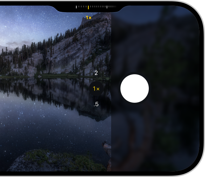 A partial screenshot showing an example of the Camera Control overlay with UI elements duplicated in the capture viewport.