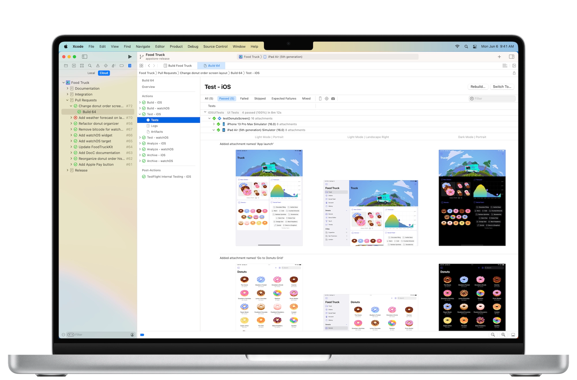 Xcode Cloud in esecuzione